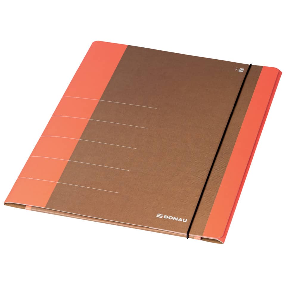 Notizbuch, Spiralbindung?, A4, Karton, orangebraun
