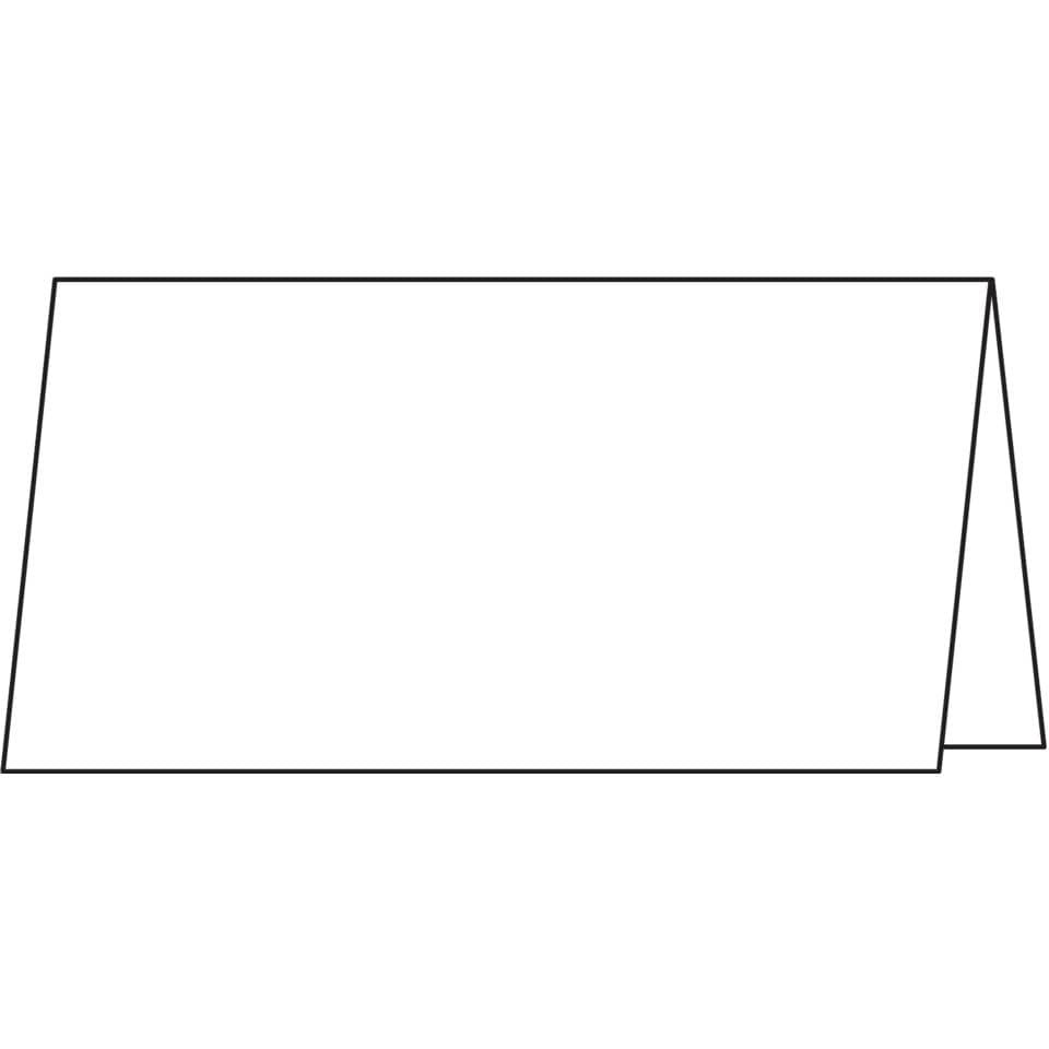 undefined, blank, table card, table tent, folded card