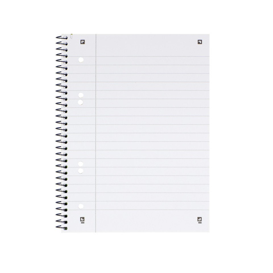 lineale, Spiralbindung, Notizbuch, liniert, Deckblatt