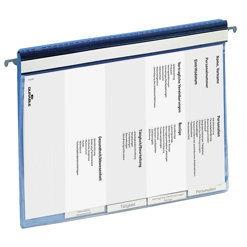 Mappenhülle, Dokumentenmappe, Klemmbinder, Transparente Folie, A4-Format