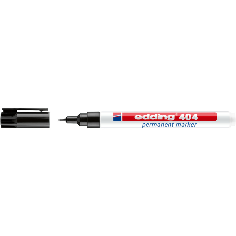 Permanentmarker, Marker, White marker, Feiner Punkt, Edding 404