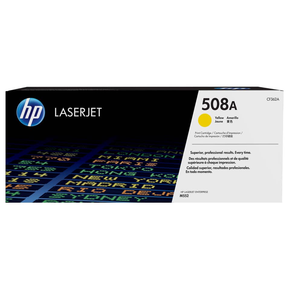 LaserJet, Toner, Druckpatrone, Gelb, HP-Logo