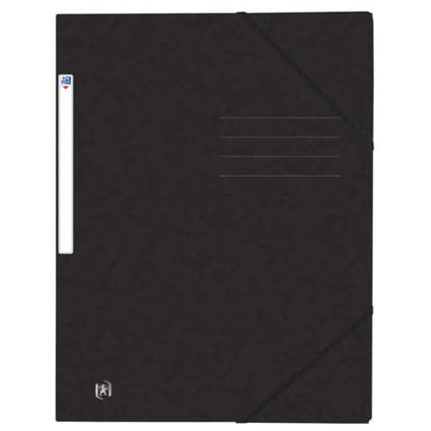 Eckspanner Top File+, A4, Karton, schwarz OXFORD 400116306