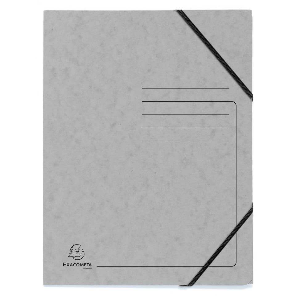 Notizbuch, Papier, Elastikbänder, Vorderansicht, Exacompta