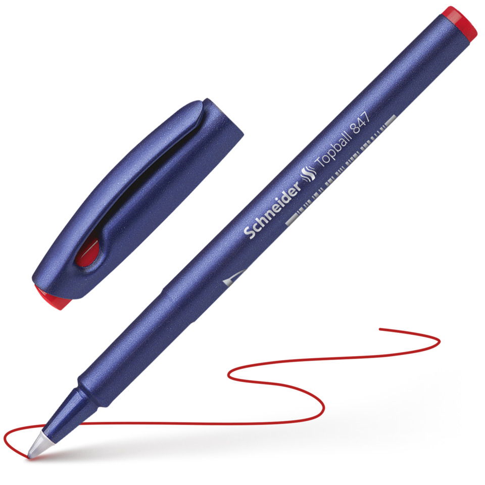 Kugelschreiber, Schreiber, Rot, Blau, Tintenroller
