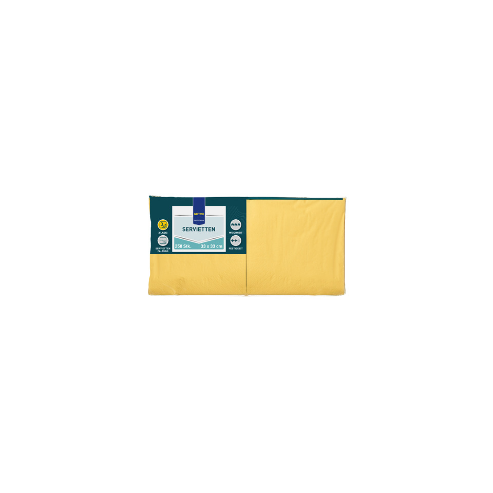 servietten, papier, gelb, tischdecken, packung