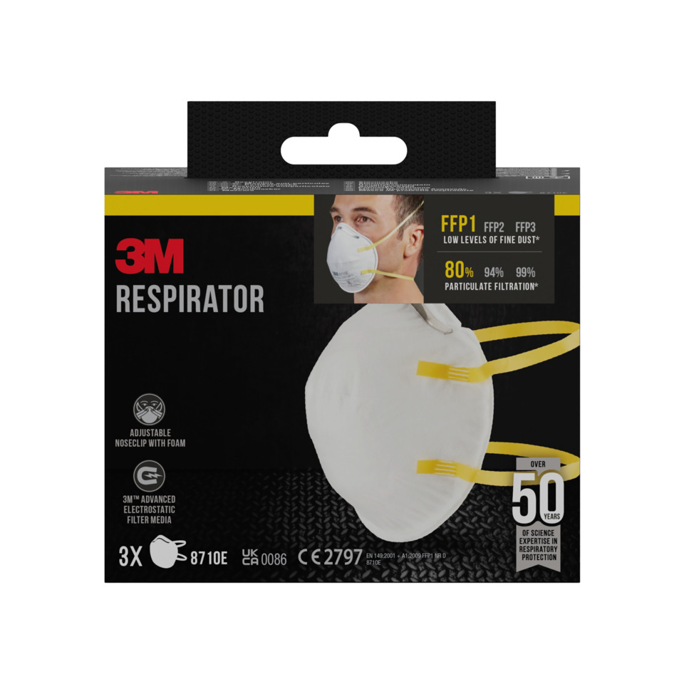 Respirator, Maske, FFP1, FFP2, 80% Filtration
