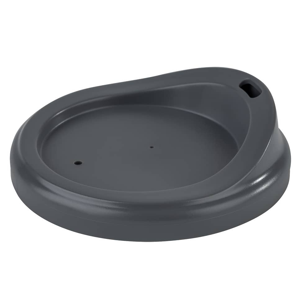 Becherdeckel, Tasse, Kaffeebecher, Deckel aus Silikon, Grau