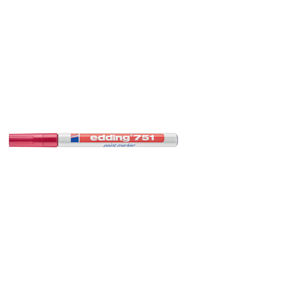  paint marker, rot, EDding 751, Marker, Kappe