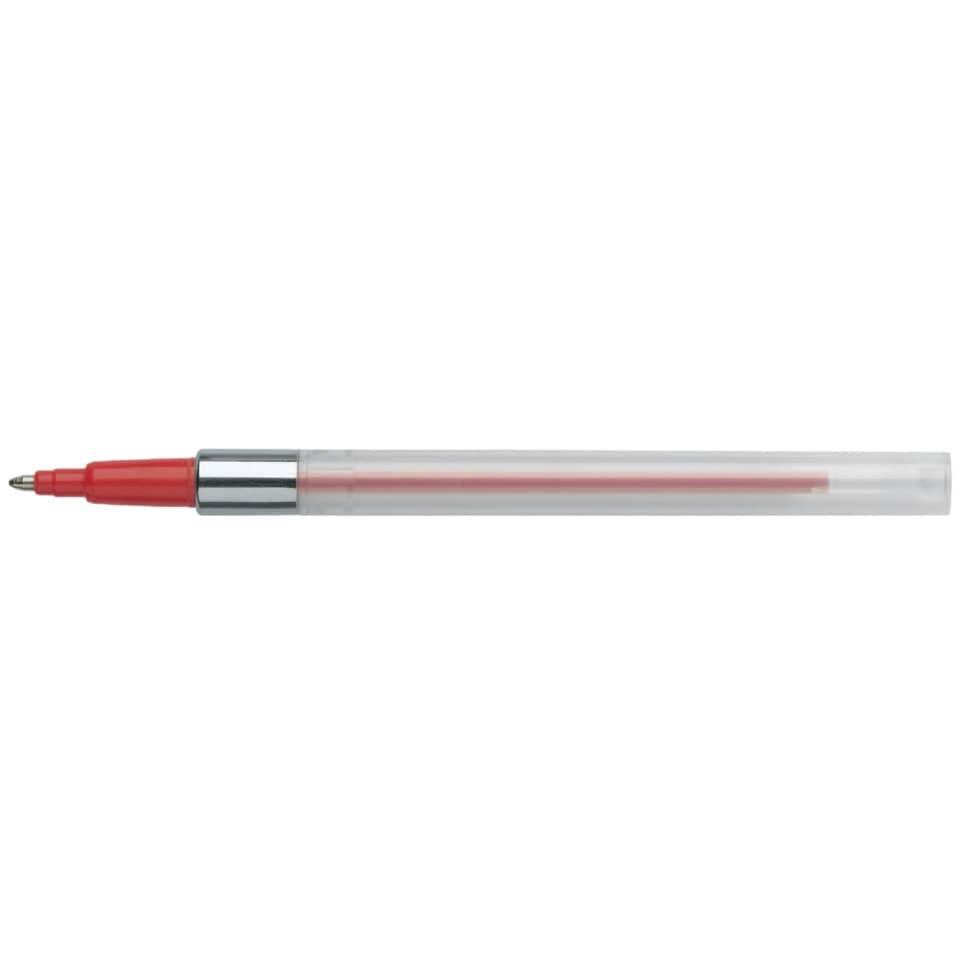 Kugelschreiber, Gelstift, roter Tint, Kappe, Clip