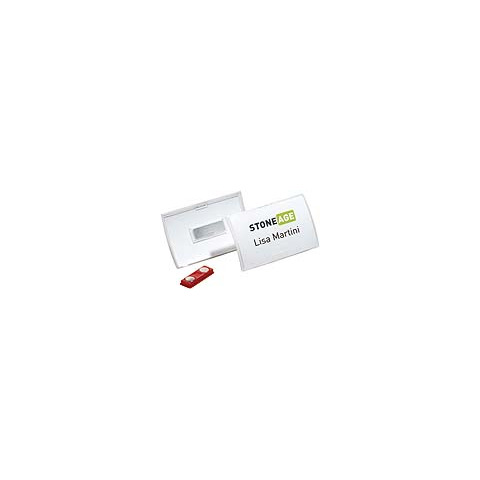 Namensschild CLICK FOLD, mit Magnet, PP-Folie, 90 x 54 mm, 10 Stück DURABLE 8215 19