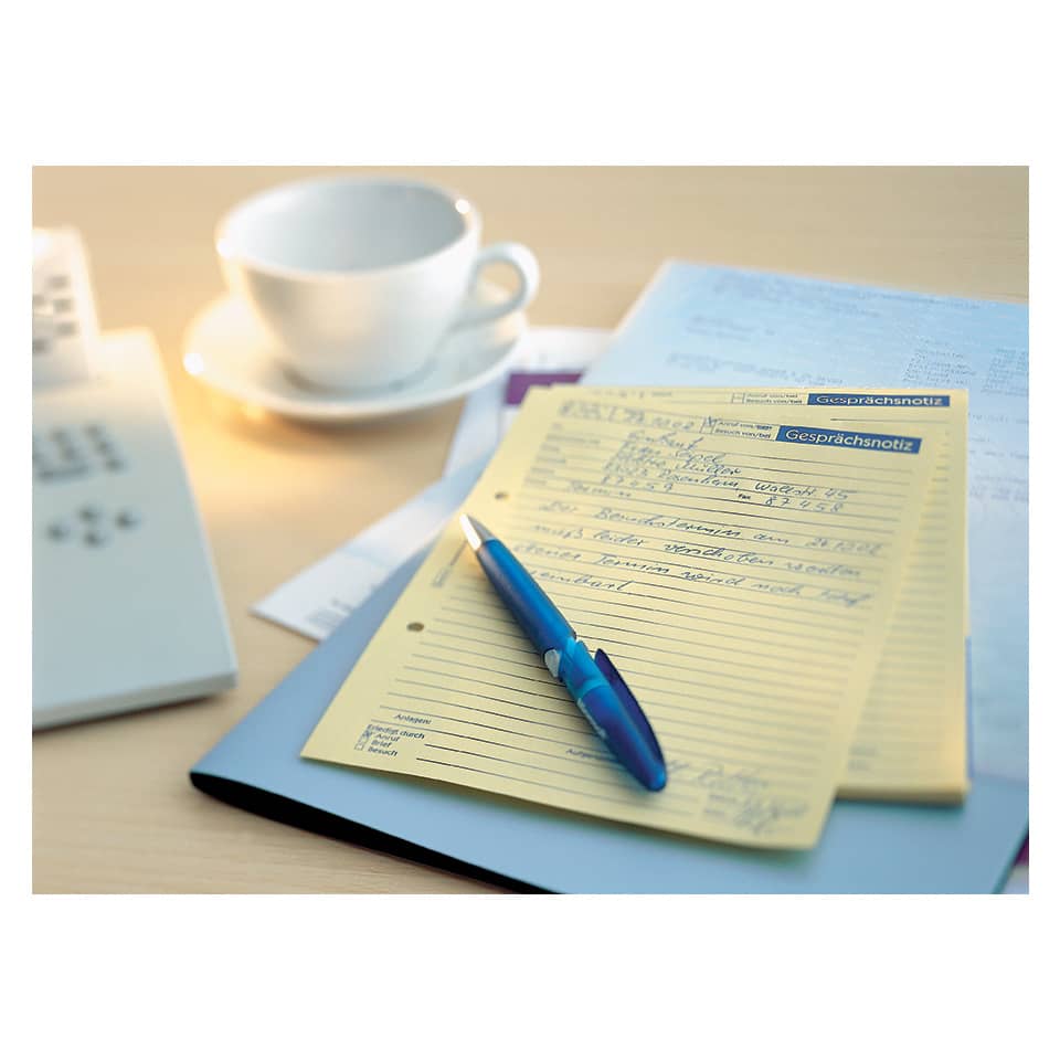 Notizblock, Kopiepapier, Stift, Tagebuch, Kaffeetasse