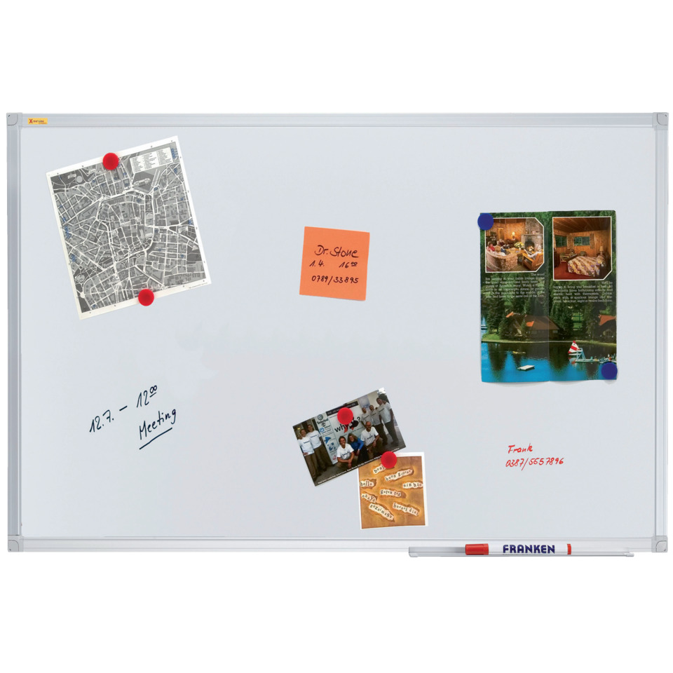 whiteboard, magnetic, trockenlöschbar, büro, befestigungslöcher