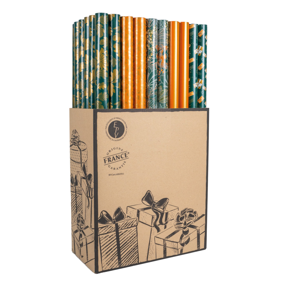 Wrapping paper, Gift wrap, Rolled sheets, Patterned paper, Cardboard box