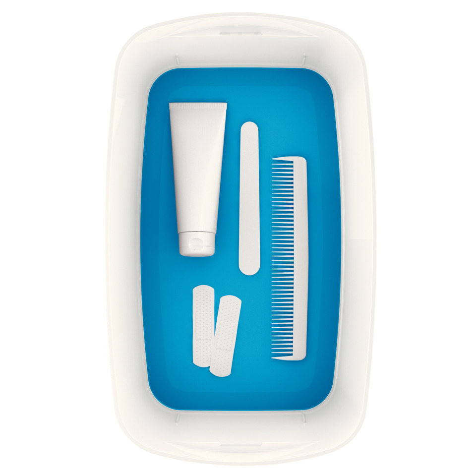 Toilettaschentuchsatz, Zubehörset, Nagelpflege, Weiß, Aufbewahrungsbox, Kits Pflege, Nagelpflege, Nagelwerkzeuge, Schwammband, Kunstnagel-Set