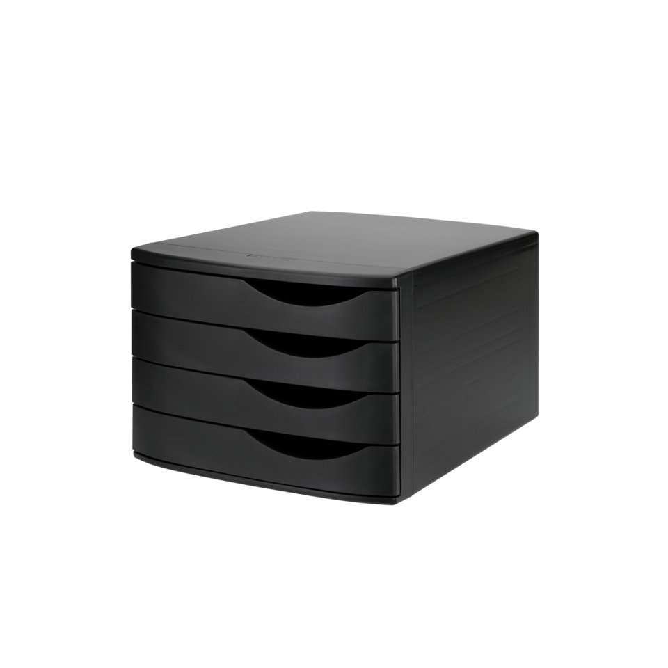 Schubladenbox, Schubladenauszug, Aufbewahrungsbox, Kunststoffbox, schwarz