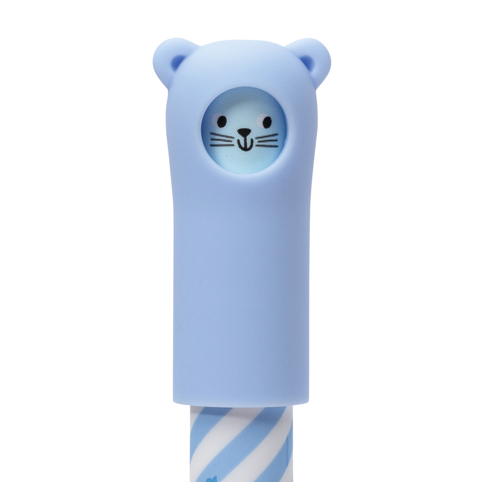 Kinderkleber, Kugelstift, Blau, Katze, Fixture