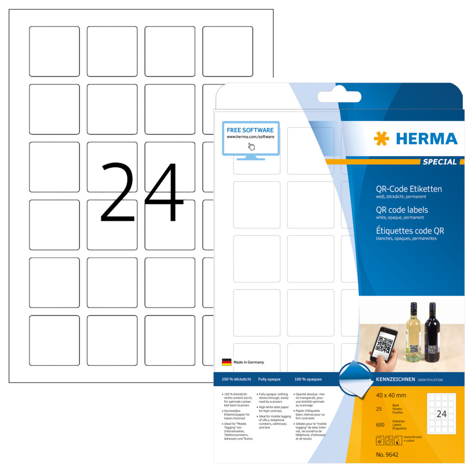 QR-Code, Etiketten, Aufkleber, Kennzeichnen, Label