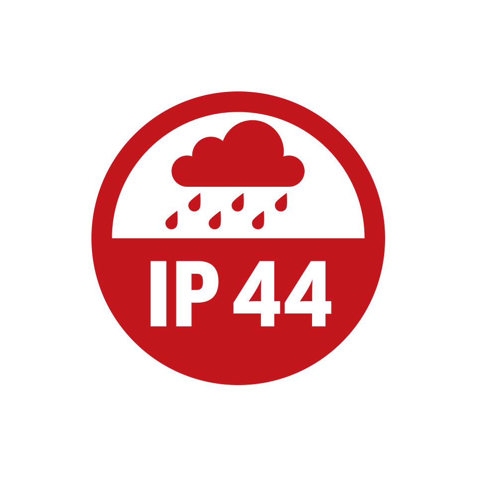 IP44, Schutzart, Wetterbeständig, Rundzeichen, Symbol