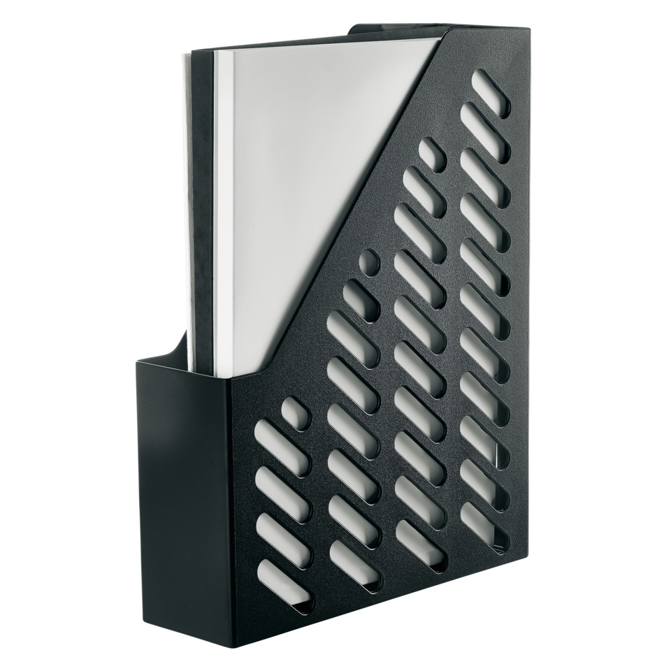  Aktenordner,  Ordnerhalter,  Metall,  Schwarze Ablage,  Lochungen