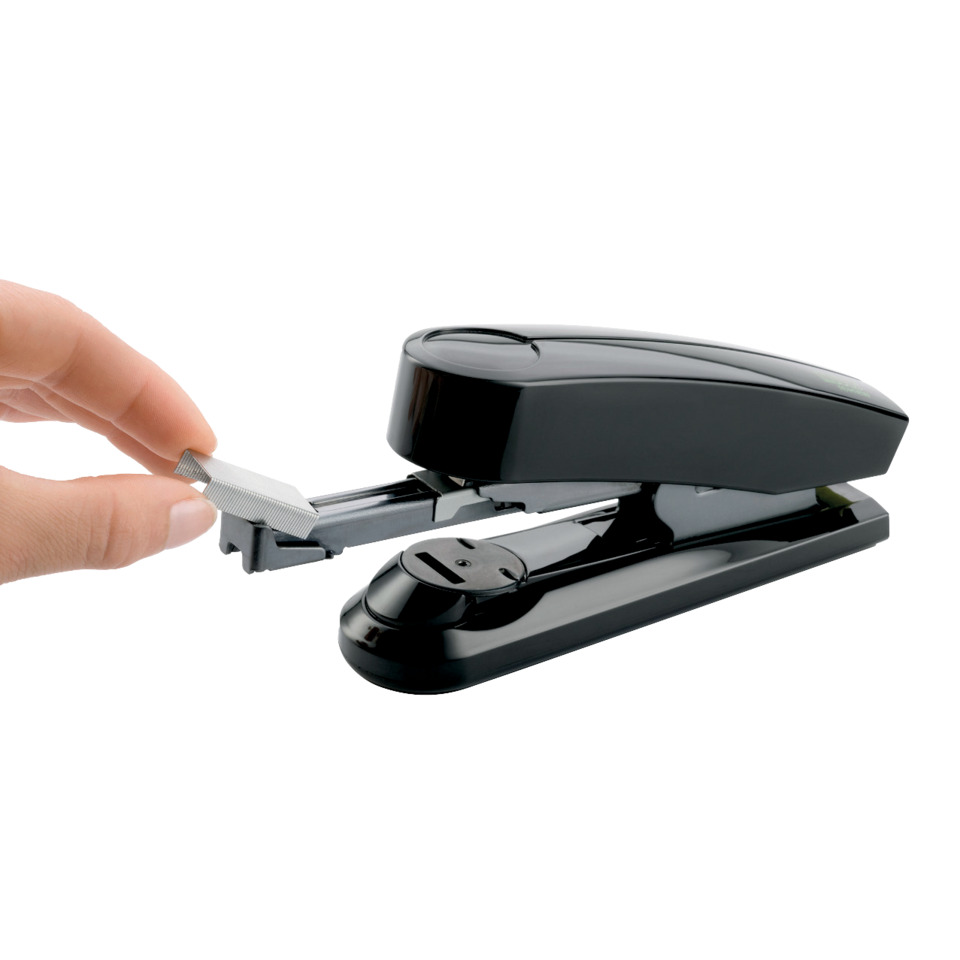 stapler, bürobedarf, schwarz, metall, klemmbefestigung