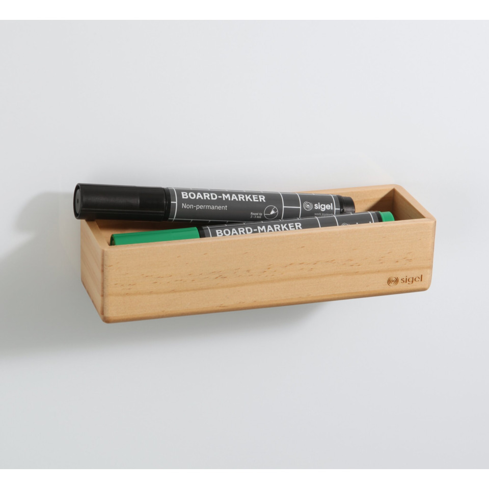 Whiteboard-Marker, Board-Marker, Holztablett, Grüner Deckel, Schreibtisch-Organizer