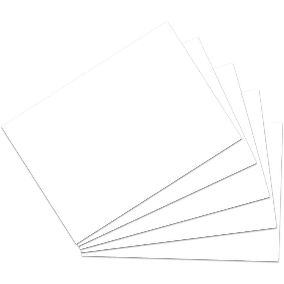 Leere weiße Karten, Fotopapier-Stapel, Glatte Blätter, Kartenkarton, A4-Blätter