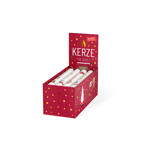 Stabkerze Happy Xmas, sortiert FÜR DICH 286160