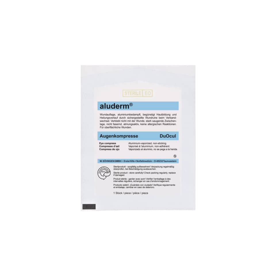 Augenkompresse, DuOcult, Wundauflage, Aluderm, Sterile EO