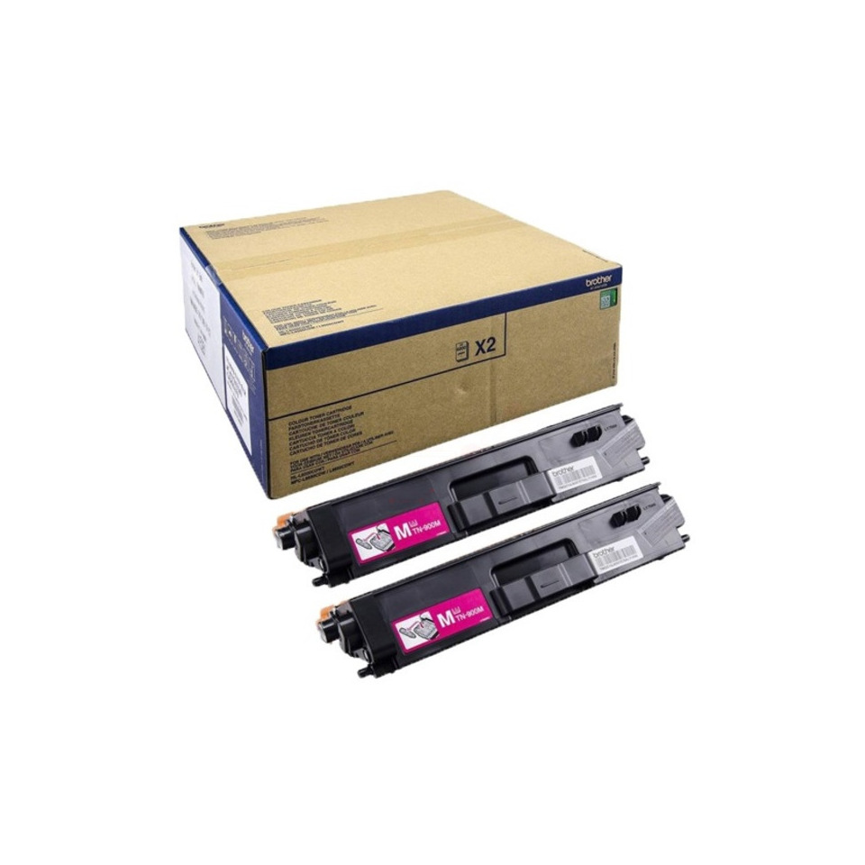 Lasertoner TN-900M, 2 x 6.000 Seiten, magenta BROTHER TN-900MTWIN
