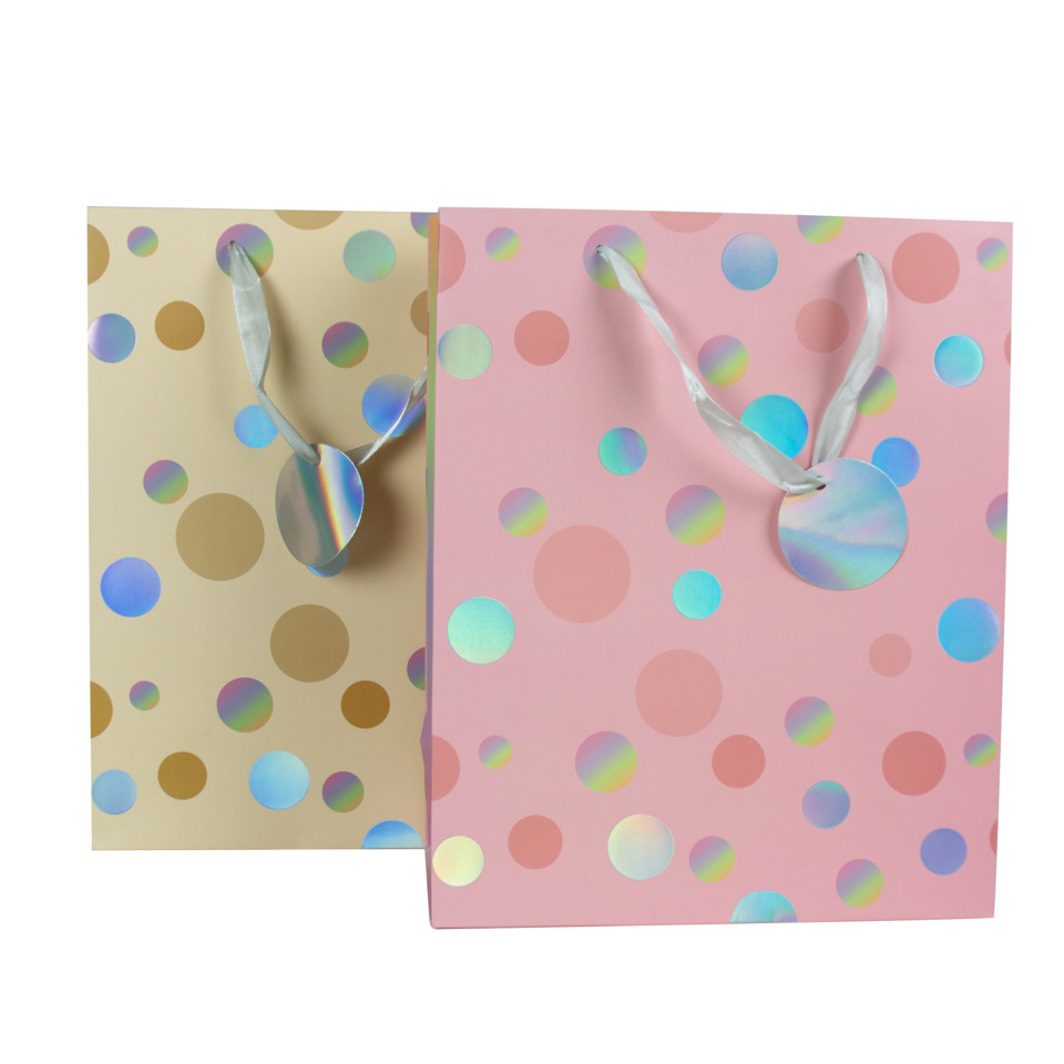 Geschenktüte, Geschenkverpackung, Polka-Dots, Rangement, Pastellfarben