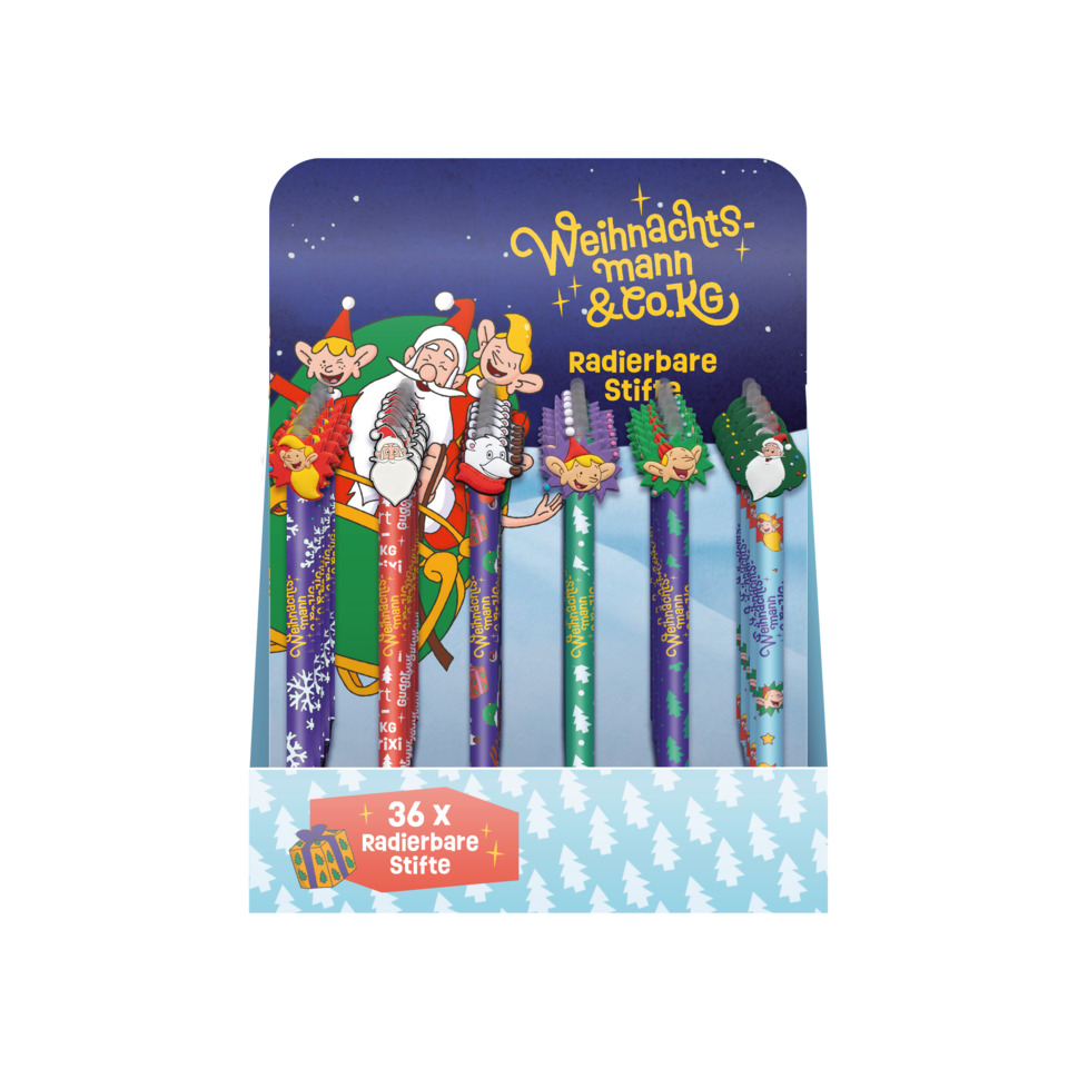 Bleistift, Radierbare Stifte, Weihnachtsmann, Stiftestifte, Winter