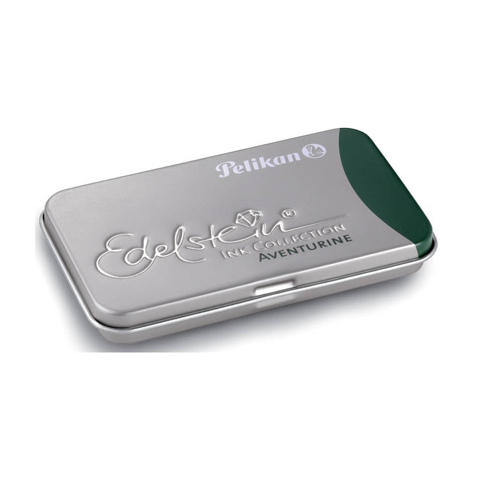 metallische Blechdose, Tinten-Collection, Aventurin, Pelikan, Metalldeckel