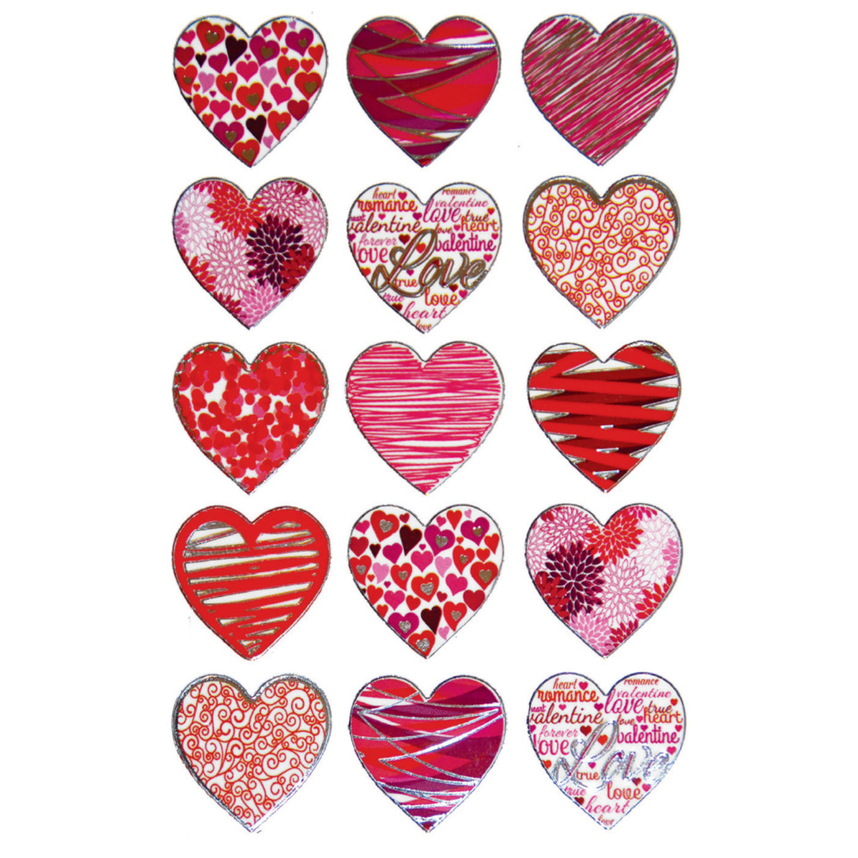 Herzaufkleber, Herz-Form, Valentinstag, Herzmuster, Dekorfläche