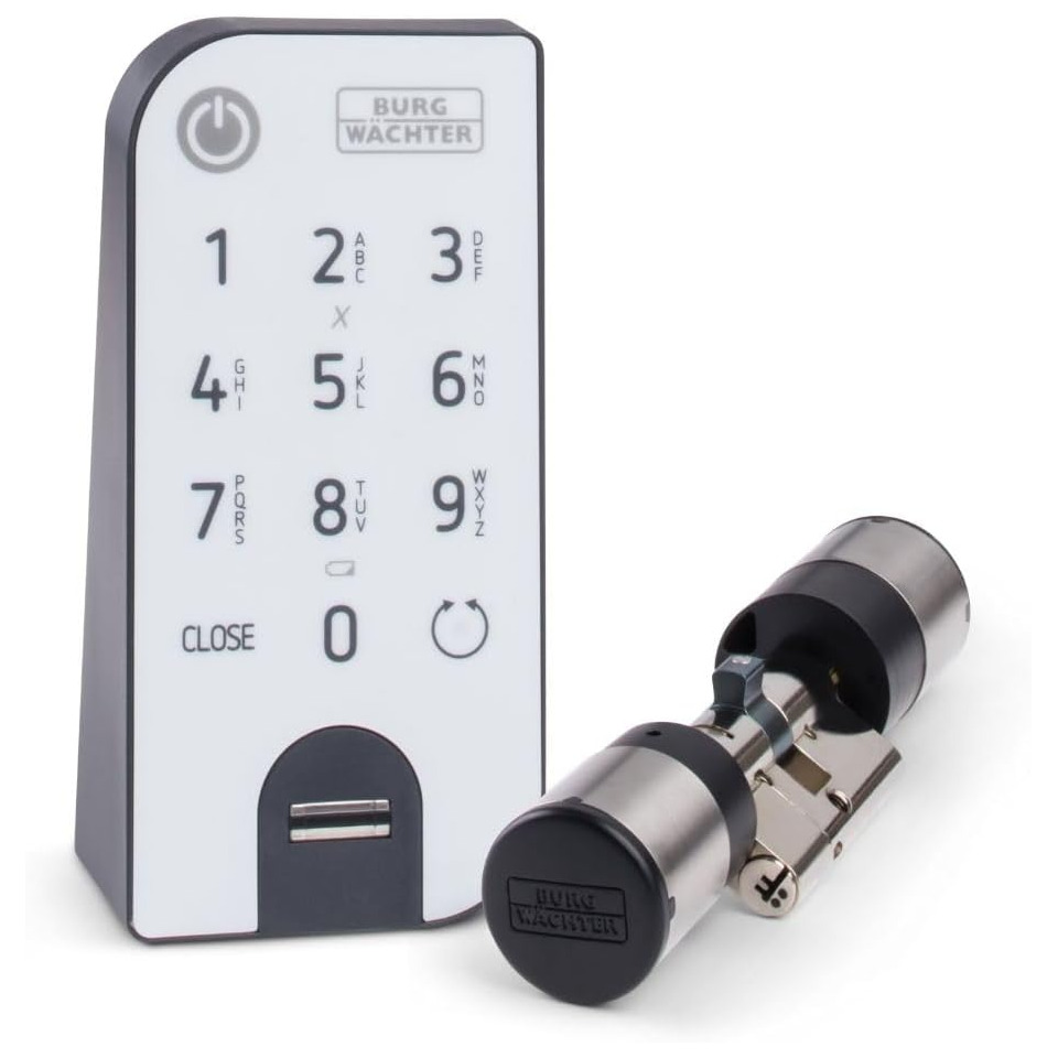 Türzylinder + Fingerprint Tastatur Set BURG-WÄCHTER ENTRY easy 7602 Fingerprint
