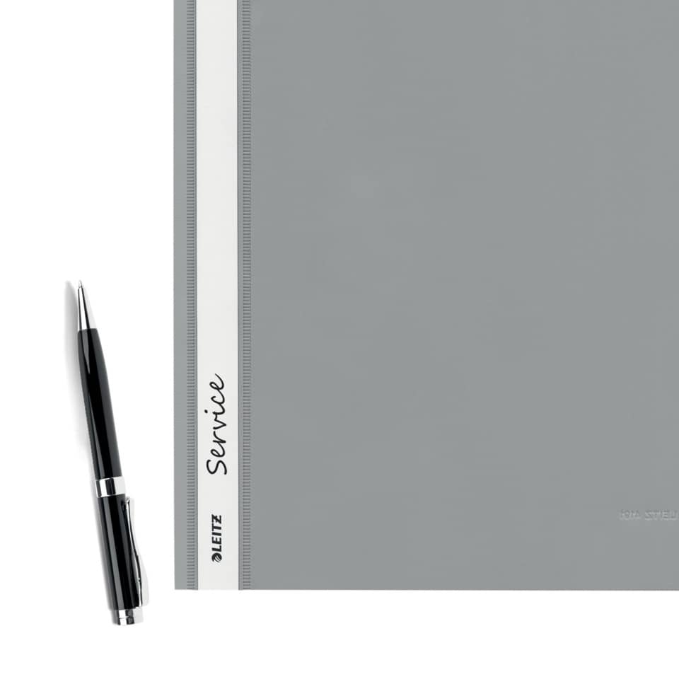 Notizblock, Spiralblock, Ordner, Stift, Grauer Umschlag
