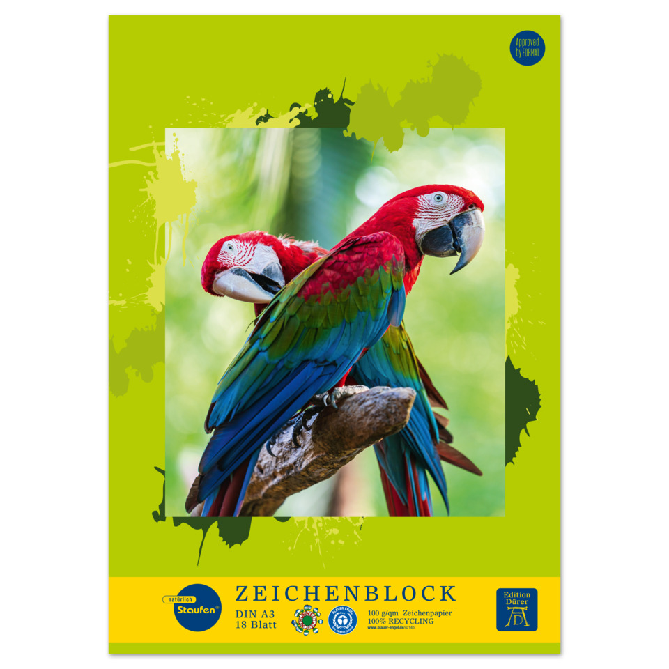 Papagei, Ara, Roter Papagei, Grüner Hintergrund, gefiederter Vogel