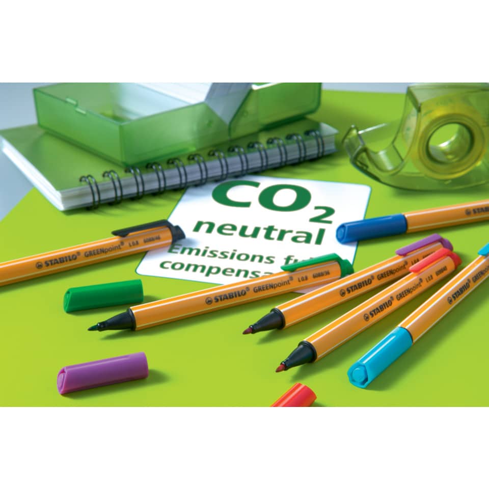 CO2 neutral, Stifte, Marker, Umweltfreundlich, Schreibwaren