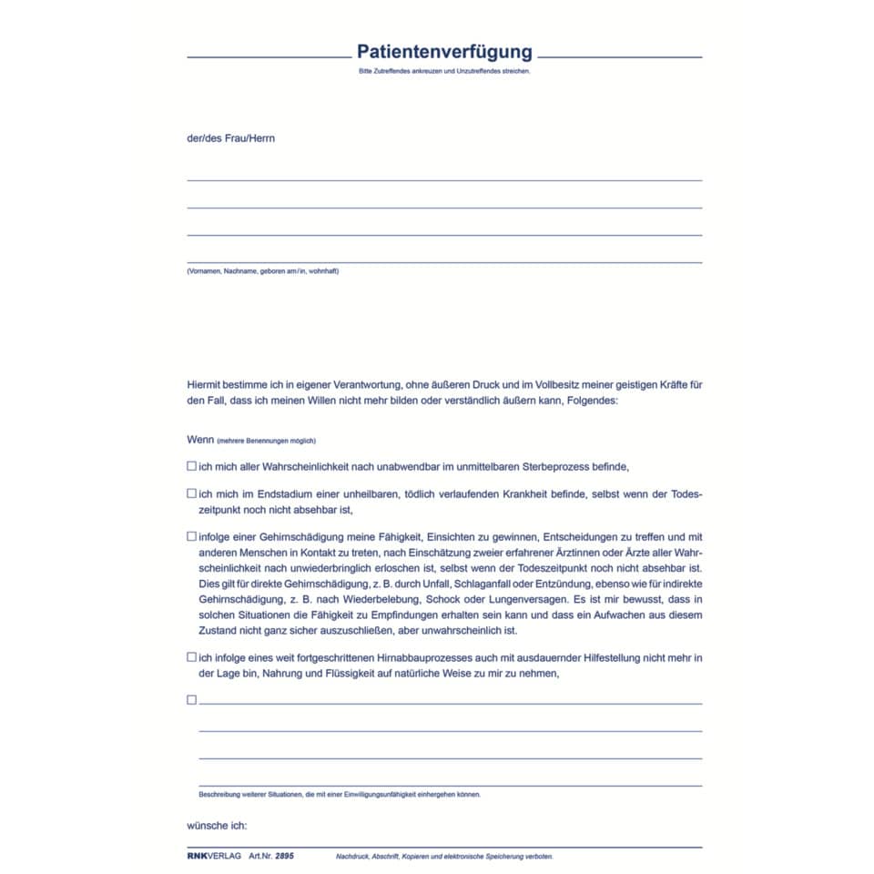 Dokument, Formular, Patientenverfügung, Unterschrift, Linien