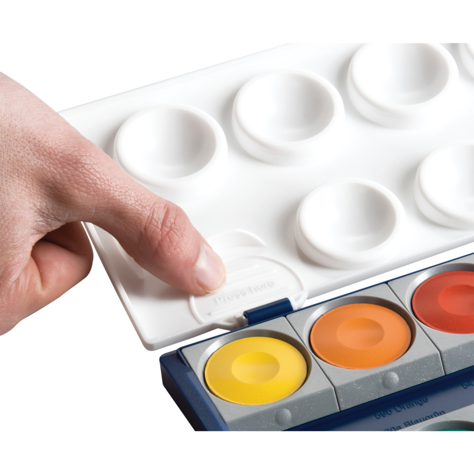 Wasserfarben, Malfarben-Set, Kunstset, Farbauswahl, Palette