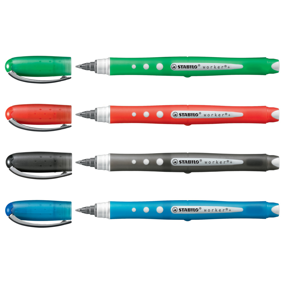 3-in-1 Stift, mechanischer Stift, bunte Stifte, Klippenstift, Stabilo worker+