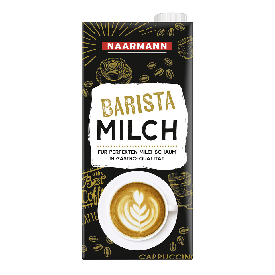 barista, milch, cappuccino, verpackung, schokolade