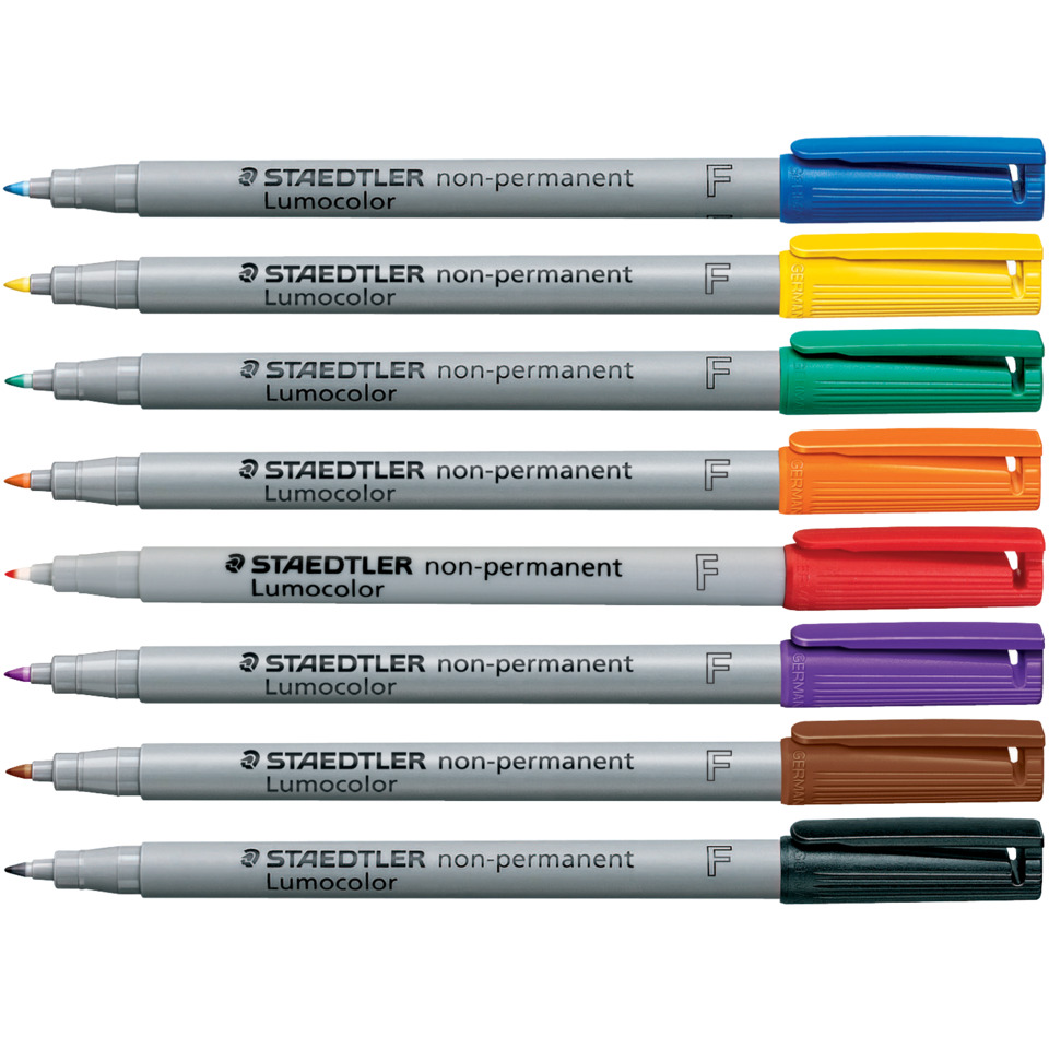 Marker, Liners, Fine-tip, Color set, Staedtler Lumocolor