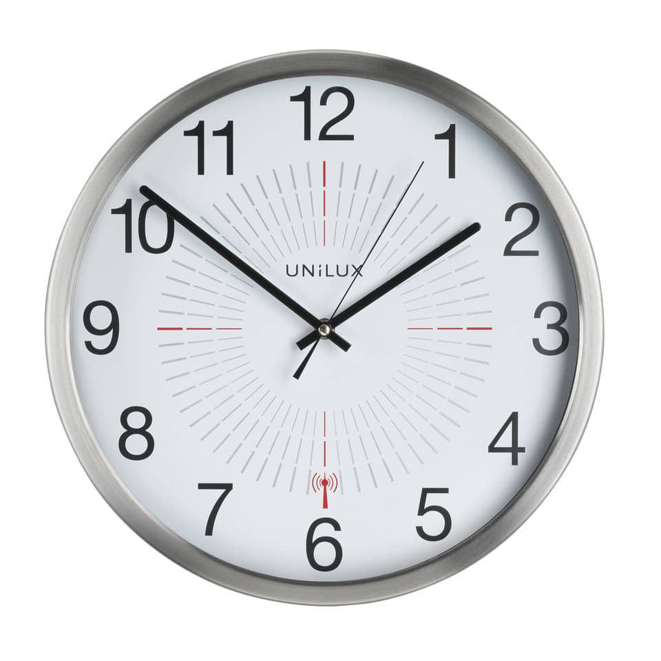 wanduhr, wanduhren, quarzuhr, analoge uhr, rahmen silber