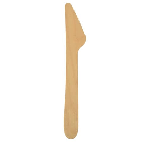 Holzmesser Pure, 16,5cm, 100 Stück, braun PAPSTAR 18200