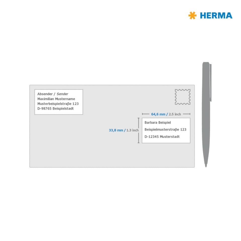 Briefumschlag, Envelope, Adresse, Absender, Stift