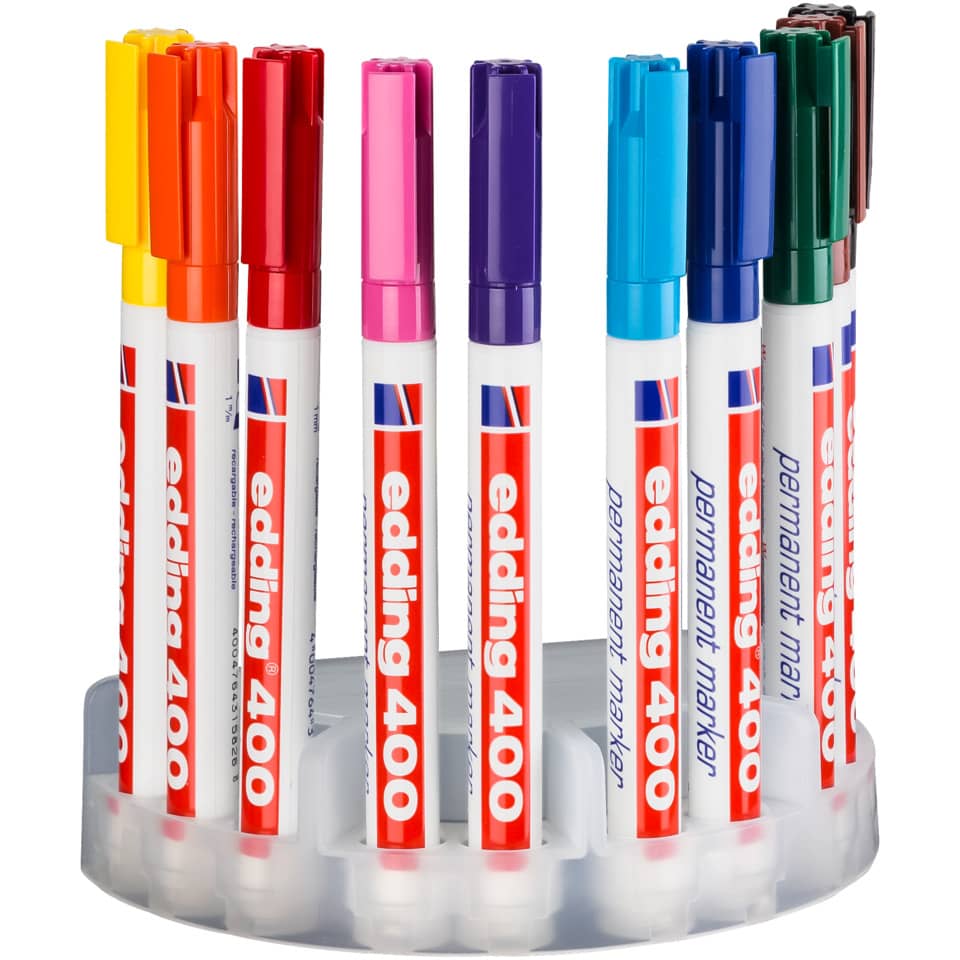 Marker-Set, Tafelmarker, Sortierte Farben, Kunststoffstifte, Marker-Halter