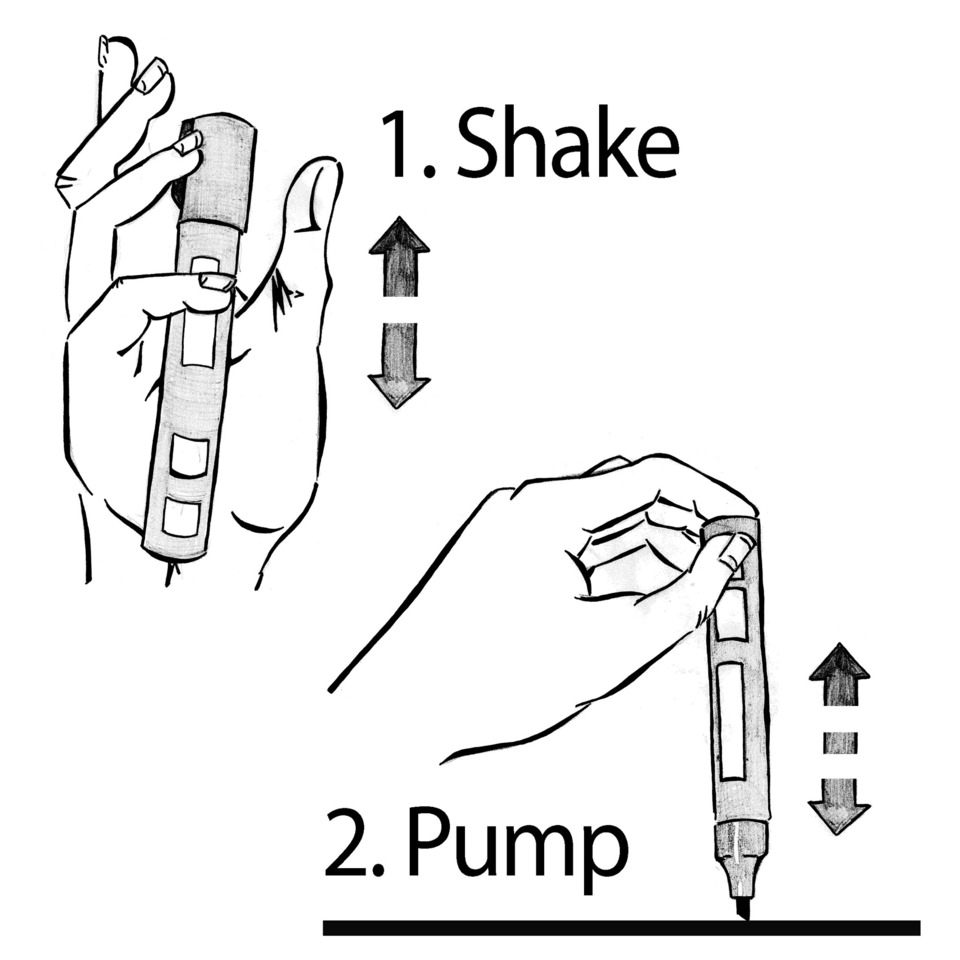 medizinisch, Injektionsstift, Injektionsgerät, Handgerät, Stiftsystem