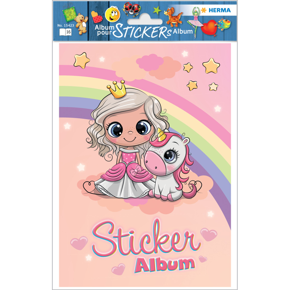 Sticker, Mädchen, Einhorn, Regenbogen, Album, Sticker, Album, Kinder, Prinzessin, Einhorn