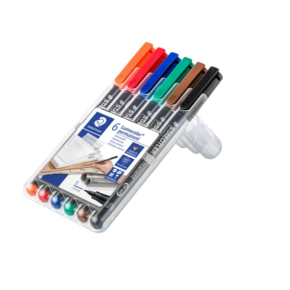 Marker, Lumocolor, 6er, Fineliner, Schreibset